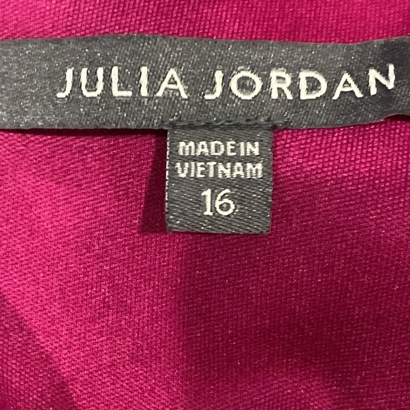 Julia Jordan NEW Orchid Coquette Romantic Halter Wide Leg Jumpsuit Plus Size 16 - Picture 9 of 11